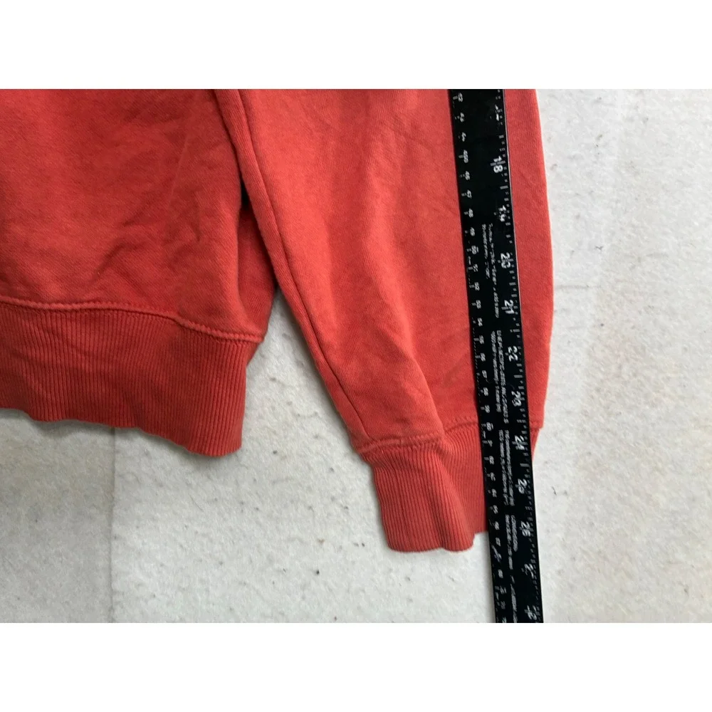 The North Face Mens Red Graphic Pullover Hoodie Never Stop Exploring Size M